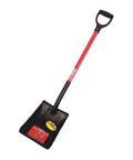 Heavy Duty Square Point Shovel Workhorse With 14-Gauge Steel, D-Grip Fiberglass Handle For Landscaping, Digging, Soil Moving, Cleanup And Yard Projects, 46 Inch Made In The USA