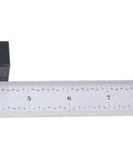 Pro Grade Indexable Tool Holder Kit With 3/4 Inch Shank, 4-1/2 Inch OAL, Carbide RCMT32 Insert, 10 Extra Inserts, shown with ruler