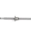 High Precision Ball Screw SFU4010 40mm Ballnut End Machined for CNC With C5 Accuracy and 10mm Lead, cylindrical view, steel material.