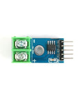 Top view of MAX6675 K Type Thermocouple Sensor Module, part of Three Pack MAX6675 K Type Thermocouple Sensor Module Set With SPI Interface 3 To 5V DC M6 Screw Mount Compatible With Arduino Plug And Play For DIY Temperature Sensing, showing circuit board and connections.