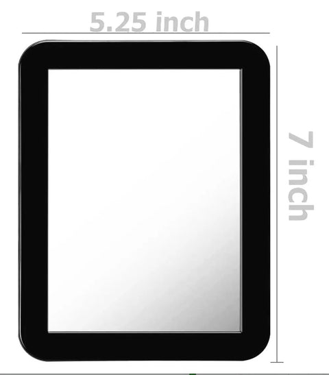 Magnetic Locker Mirror 5 x 7 Inches Real Glass With Strong Magnetic Backing for flat metal surfaces
