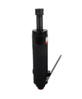Slick Compact Pneumatic Die Grinder For Tight Squeezes Low Speed Carving Tool Zinc Alloy Build Easy Grip Handle, black finish.