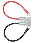 Heavy Duty Fifty Amp Ev Charging Pole Connector with red and black wires, featuring tinned copper for reliable connections.