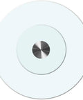 Top view of Tempered Glass Lazy Susan Turntable Plate With Aluminum Bearing Heavy Duty Round Serving Tray, 43 Inch Diameter