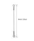 Heavy Duty 304 Stainless Steel Cabinet Door Restraint Cables Set Of 20, 8-inch length restraint cable for cabinet doors.