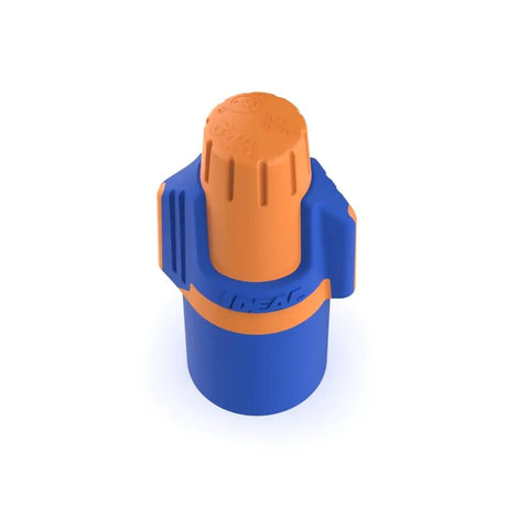 Twister Proflex Mini 30 643J Orange Blue Wire Connector Jar Of 500 Compact Twist On Wire Nuts For 22 To 12 AWG With Comfort SureGrip And Flexible Skirt For Tight Electrical Boxes, orange and blue twist-on wire nut
