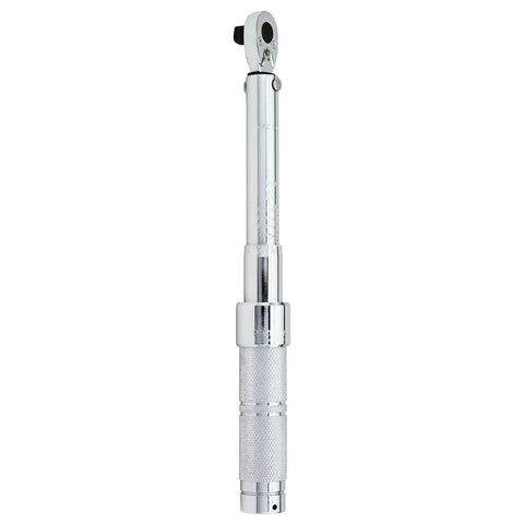 Half Inch Drive Ratcheting Head Micrometer Torque Wrench With Precise Torque Settings For Fasteners, Calibrated Within Three Percent Clockwise