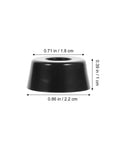 30 Pack Non Slip Rubber Feet Replacement Pads for Cutting Boards and Tables, Built Tough Black Rubber, dimensions shown