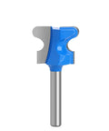 Kick It Up A Notch With This Double Finger Molding Router Bit! Sharp 6mm cutting tool for wood with blue handle.