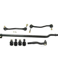 Premium Front Suspension And Ball Joint Replacement Kit Set Of 8 Complete Chassis Repair For Ford F250 Super Duty and Excursion with components laid out.