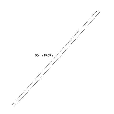 Ten Pack Carbon Fiber Wing Spar Poles for RC Planes Heavy Duty High Strength Structural Rods, shown as a single rod measure 50cm