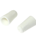Ceramic wire connectors, two large white screw-type, for high-temperature splicing