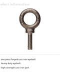 Two Pack Eyebolt Set Go-To Heavy Duty Lifting Shoulder Eyebolts 1/2-13 Threads By 1-1/2 Inch Length Forged And Tempered Industrial Grade Working Load Limit 2600 Lbs Built Tough For Rigging And Hoisting Meets ASME B18.15 And B30.26 ISO 9001