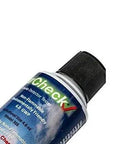 Close-up of Slick Non Flammable Smoke Detector Spray For Home And Business Use Heavy Duty Fire Alarm Tester Aerosol Can.