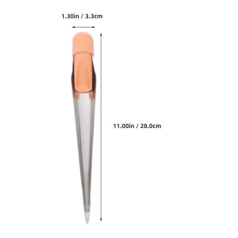 Rugged Heavy Duty Marine Rope Splicing Spike With Ergonomic Handle And Stainless Steel Wire Threading Tool 280mm Long Built For Tough Boat Tasks And Navigation With Sturdy Plastic Grip, 28cm long