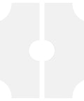 Contemporary Two-Piece Ceiling Medallion, PVC Urethane, 32 Inch Outer Diameter, 7 Inch Inner Opening, shown unassembled