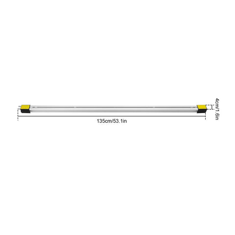 Professional Acrylic Strip Heater Bender Water Cooled Plastic Sheet Warmer Machine 120 Cm side view with measurements