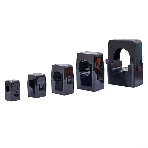 No Sweat Install Split Core Current Transformer Clamps With Heavy Gauge 100Cm Leads For Ev Charging Piles And Power Grid Monitoring, different sizes displayed.