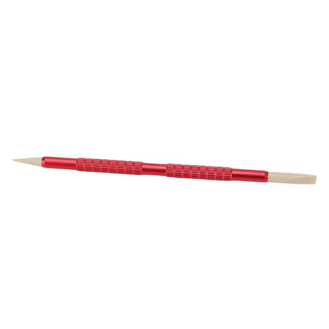 Watchmaker Pen Tool Movement Cleaner With Soft Brush Tip Red Kit For Horology Enthusiasts, aluminum grip shown
