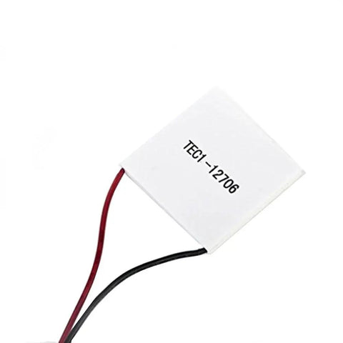 Dope 12V 60W Peltier Cooler Module For DIY PCs And Gaming Consoles, 40mm square heatsink, TEC1-12706 with red and black wires
