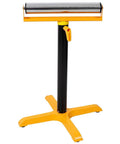 Heavy Duty Roller Stand Shop Workhorse 170 Lb Load Capacity Height Adjustable 27.5 To 46.6 Inches with steel base for woodworking.
