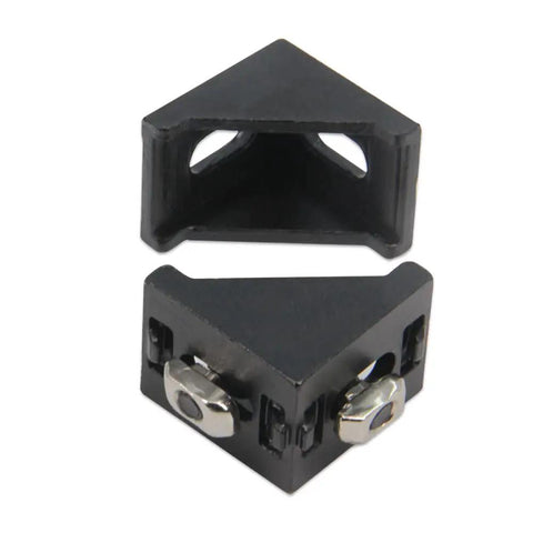 Black 3030 Right Angle Corner Brackets Kit With M6 Screws And T Nuts For 3030 Aluminum Extrusion 8mm Profile 10 Pieces