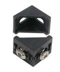 10 Pack Black 4040 Corner Brackets Set Heavy Duty Right Angle Aluminum Mounts with M6 Screws and T Nuts for 8mm Extrusion 4040