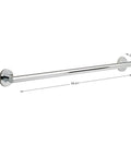 36 Inch Heavy Duty Bathroom Grab Bar With Stainless Steel Rail And Zinc Posts, Supports Up To 450 Lbs, ADA Compliant, Built Tough For Shower Or Toilet