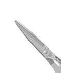 Close-up of Smooth Snipping All Purpose Scissors 7 Inch showing precision ground steel blades, ideal for clean cuts in gardening tasks.