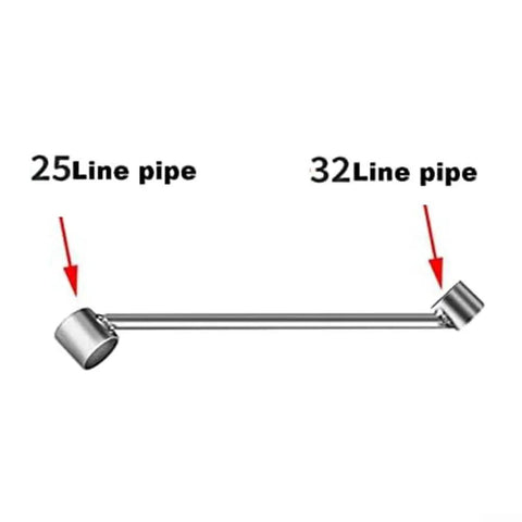 Heavy Duty Galvanized Steel Pipe Bender For Pvc Plastic Conduit And Aluminum Wire 16 To 32 Mm showing 25mm and 32mm line pipes.