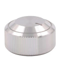 3 Pack Solid Aluminum Volume Control Knobs CNC Machined For Stereo Amps And Home Audio Rigs 30X16mm Heavy Duty rotary knob in sleek silver finish.