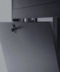 42U Server Rack Enclosure Cabinet With Doors And Side Panels For 19 Inch Gear, lockable door detail, PCI DSS ready, black