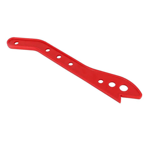 Durable Heavy Duty Table Saw Push Stick And Ergonomic Woodworking Safety Block, 16.5-inch red ABS plastic design for safety.