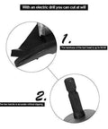 Sheet Metal Cutter Attachment For Electric Drill With 7mm Hex Shank detail showing cutter head and hex handle