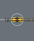 Close-up of ESD Safe Kraftform Micro Slotted Screwdriver With Anti Roll Handle, showcasing ergonomic design and black point tip, 0.30 x 1.8 x 60 mm.