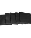 Stack of 200x300x5mm High Temperature Resistant Graphite Electrode Plates for lab and industrial use, shown in a side view