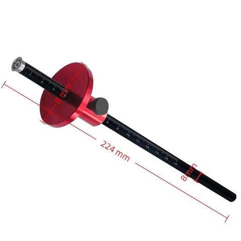 No Fuss Aluminum Wheel Marking Gauge With Quick Knurled Dial And Dual Scale Markings Pro Woodworking Mortise Scribing Tool Smooth Furniture Layout Instrument Built Tough For Daily Bench Use Rock Solid Precision