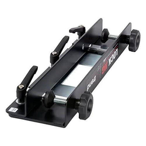 Pro Grade Lock Jig Kit For Routing Face Plate Recess And Mortise, Fast Tool Free Setup with Locking Levers, Adjustable Width from 1 11/32 to 2 9/32 in