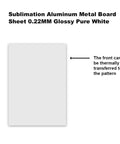 Sublimation Aluminum Blanks 8x12 Inches Matte White Sheets for Photo Customization and Heat Transfer Printing 0.22 Mm Thick 10 Piece Set