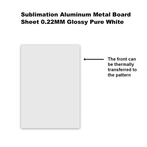 Sublimation Aluminum Blanks 8x12 Inches Matte White Sheets for Photo Customization and Heat Transfer Printing 0.22 Mm Thick 10 Piece Set