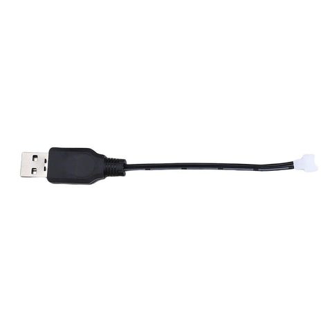USB charging cable for Rad Stunt Flying Sword RC Glider With Gesture Control, 360 Flip Drone shown on a white background