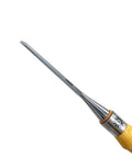 Heavy Duty Chrome Vanadium Paring Chisel With Cryogenic Treated Edge and Long Comfort Grip, 1/8 inch blade for wood carving.