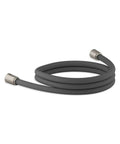 Coiled black Statement Handshower Hose 60 Inch With Swivel Base For Handheld Shower, Finish-Matched Fittings, Smooth Durable Hose