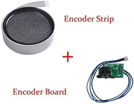 Ready To Roll Encoder Strip And Linear Encoder Board Sensor Kit For Wide Format Printers Including SJ 540 SJ 740 FJ 540 FJ 740 SC 540 SC 545 EX SJ 745 EX SC 500 Replacement Parts For Precise Printhead Alignment And Smooth Media Feeding, showing encoder strip and board.