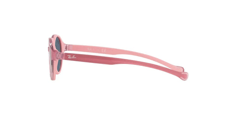 Side view of Junior RJ9075S Round Sunglasses XX-Small Frame, 90mm hinge-to-hinge, fuchsia rubber pink, narrow fit