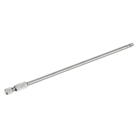 Built Tough T20 Security Torx Bits With Quarter Inch Hex Shank And Six Inch Length Crafted From Grade S2 Steel Magnetic Tamper Resistant Bits