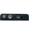 Heavy Duty AA Battery Holder With Snap Connector And Four Cell Capacity Built Tough Black Plastic Housing with solder tabs and connectors.