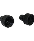 3/4 Inch Hose Fittings Set For European And American Standards DIY Friendly 200 Pcs Quick Connect Female Thread Connectors Swivel Nipple Joints For Irrigation Systems Durable Black Plastic, two black plastic female thread connectors