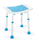 Shower Stool With 350 Pound Capacity, Adjustable Height Bath Chair With Padded Seat For Seniors, Elderly And Disabled