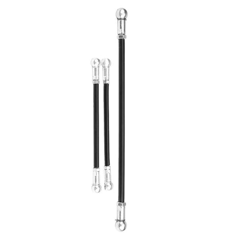 Direct Swap Transmission Linkage Set For 106 And Saxo, Aircraft Grade Aluminum, 3 Pieces, Tough Wear Proof Shift Rods, Lightweight Easy Install, Snappy Shifts For 1991 To 2003 Auto Repairs And DIYers, 3-piece set